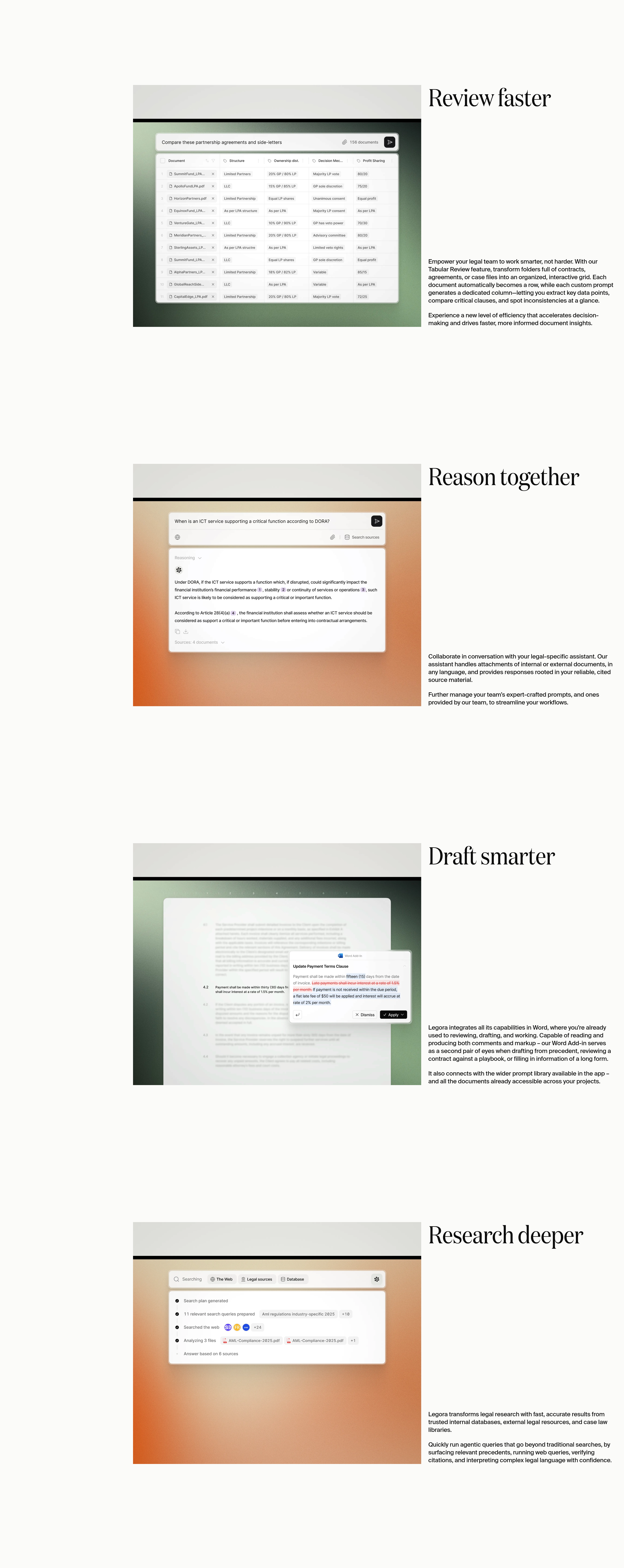 Features section preview