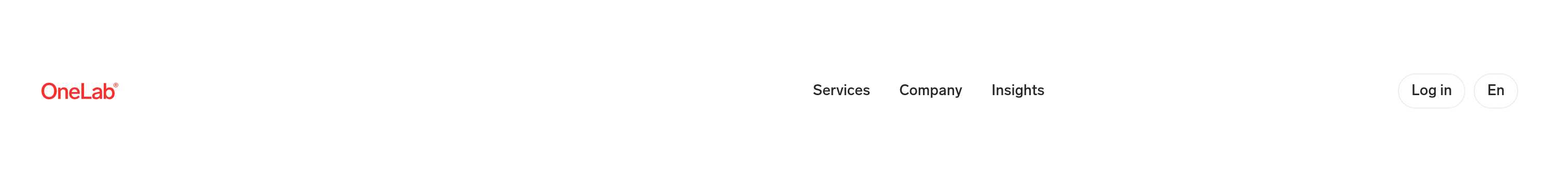 OneLab Header design