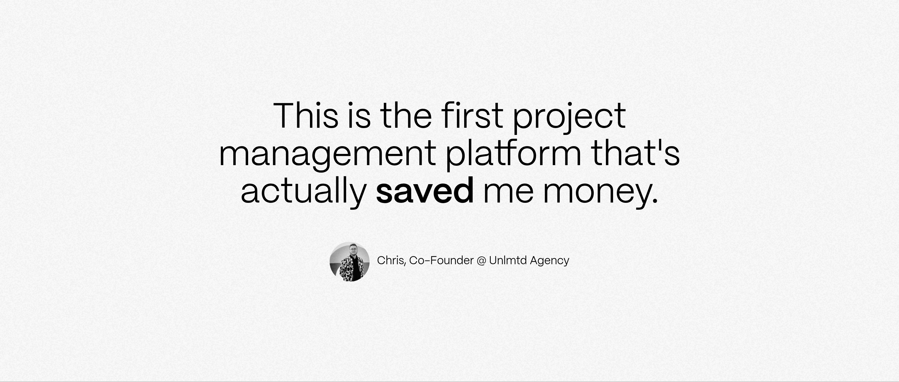 Outlign Testimonial design
