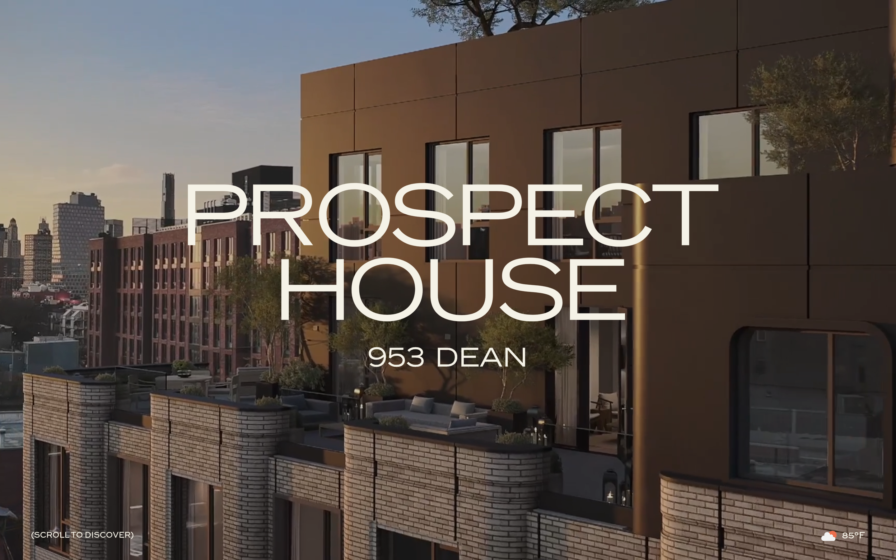 Prospect House Hero design