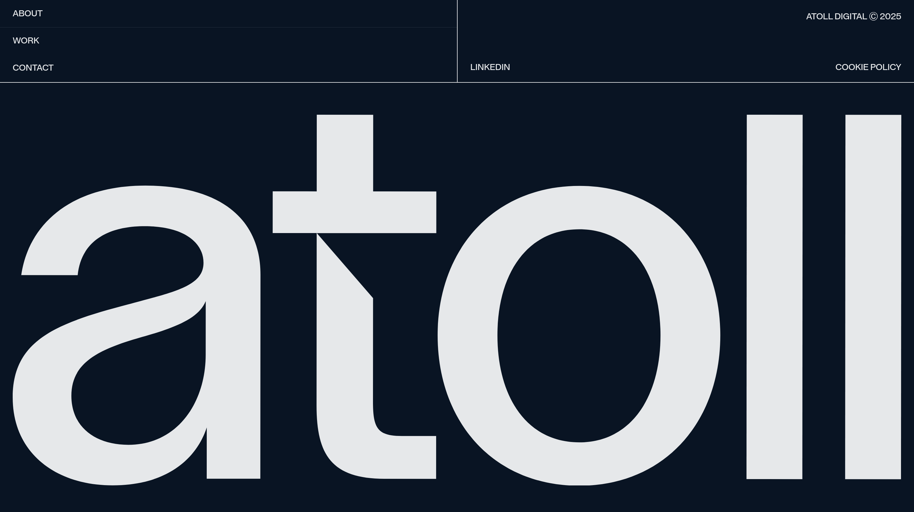 Atoll Digital Footer design