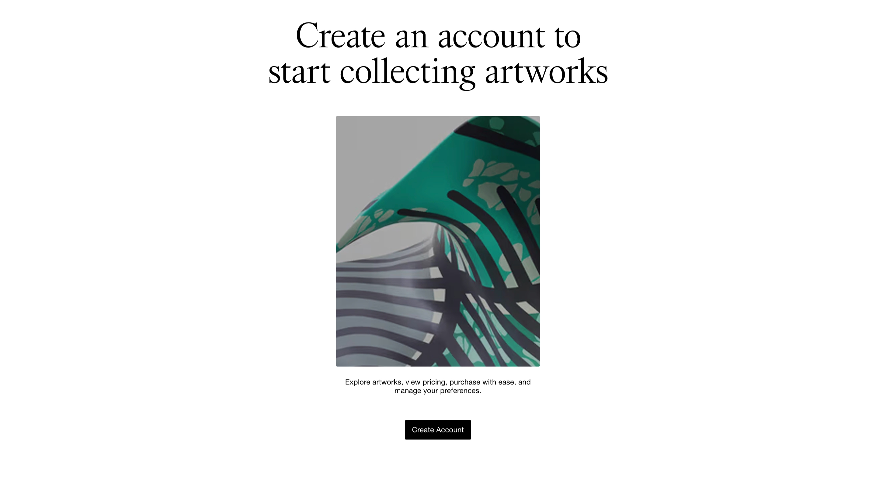 Goodman Gallery Call to Action design