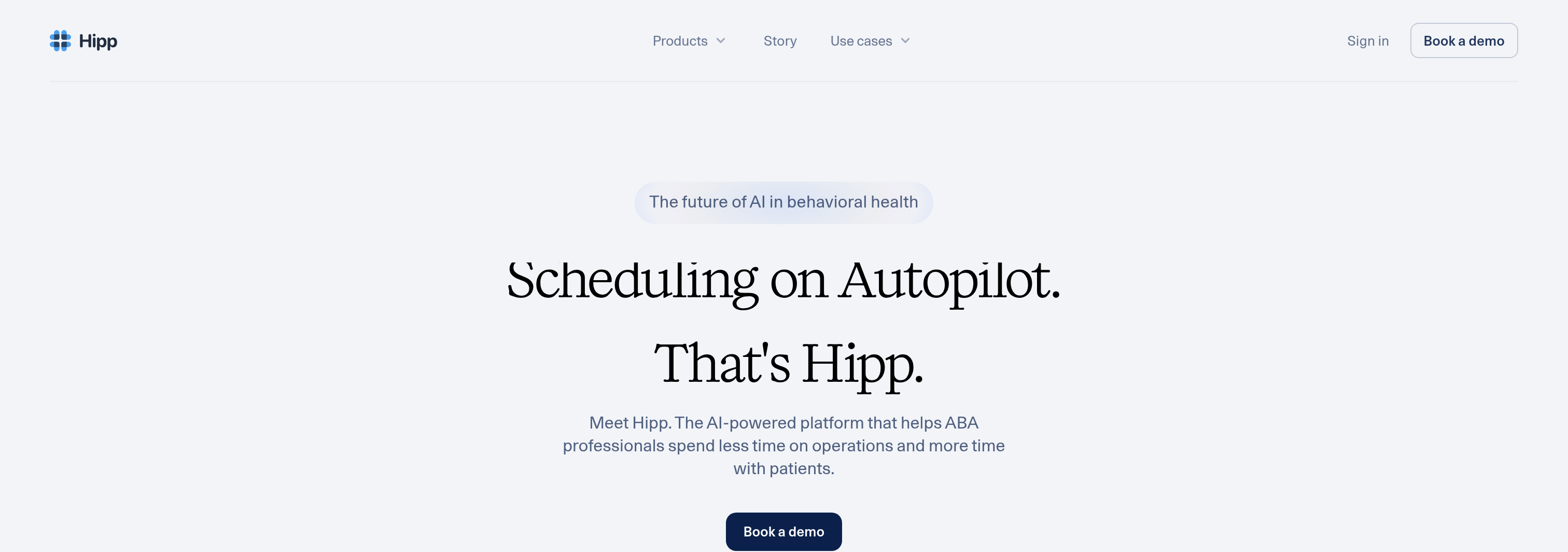 Hipp Health Hero design