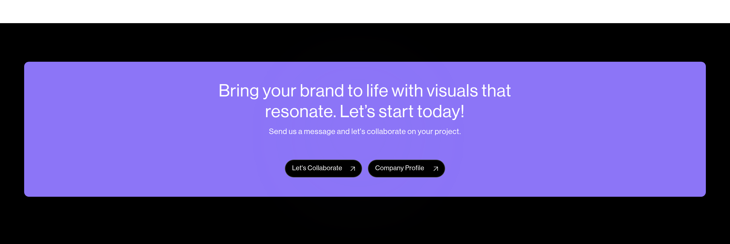 Studio Vanadium Call to Action design