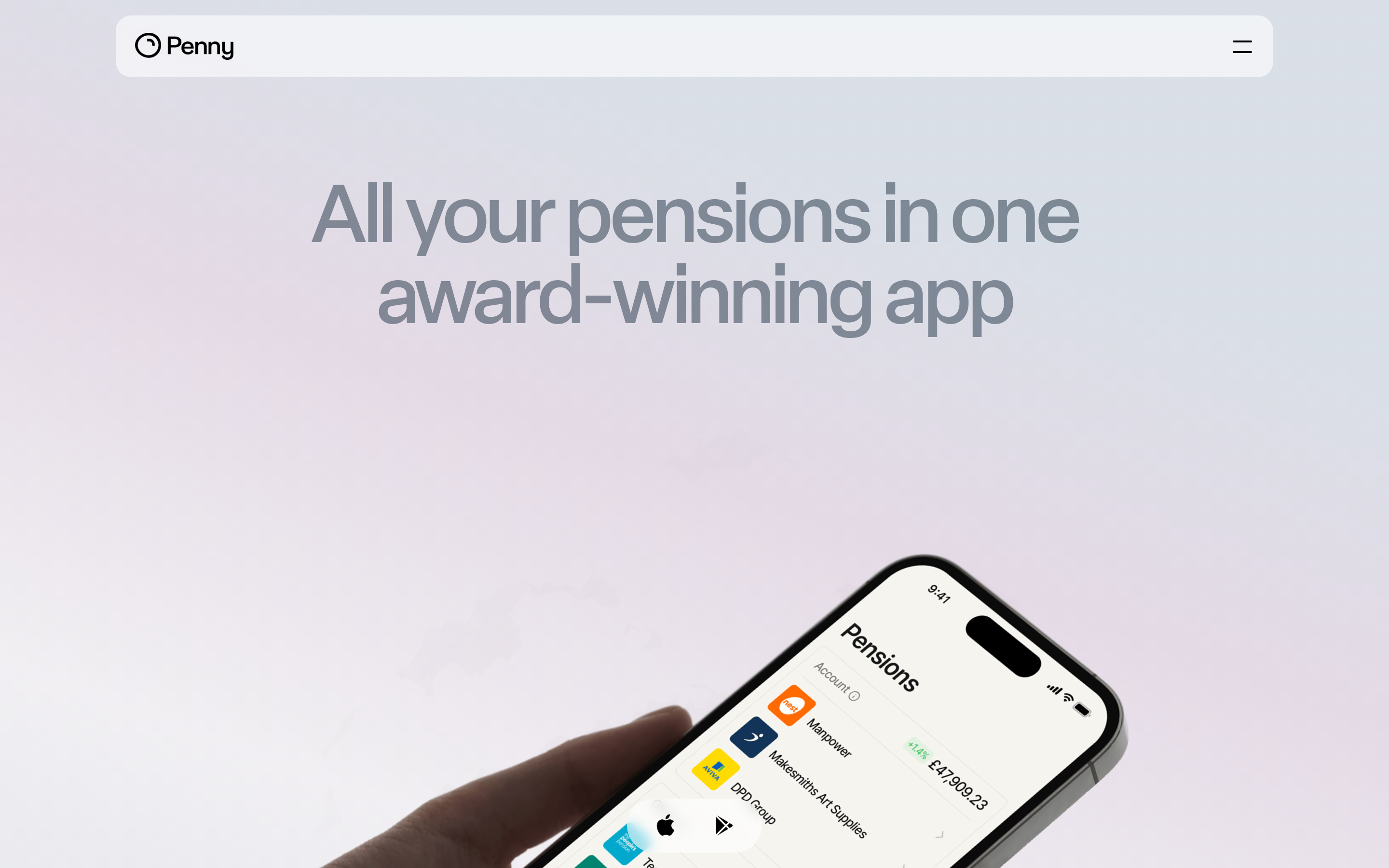 Penny Pension Hero design