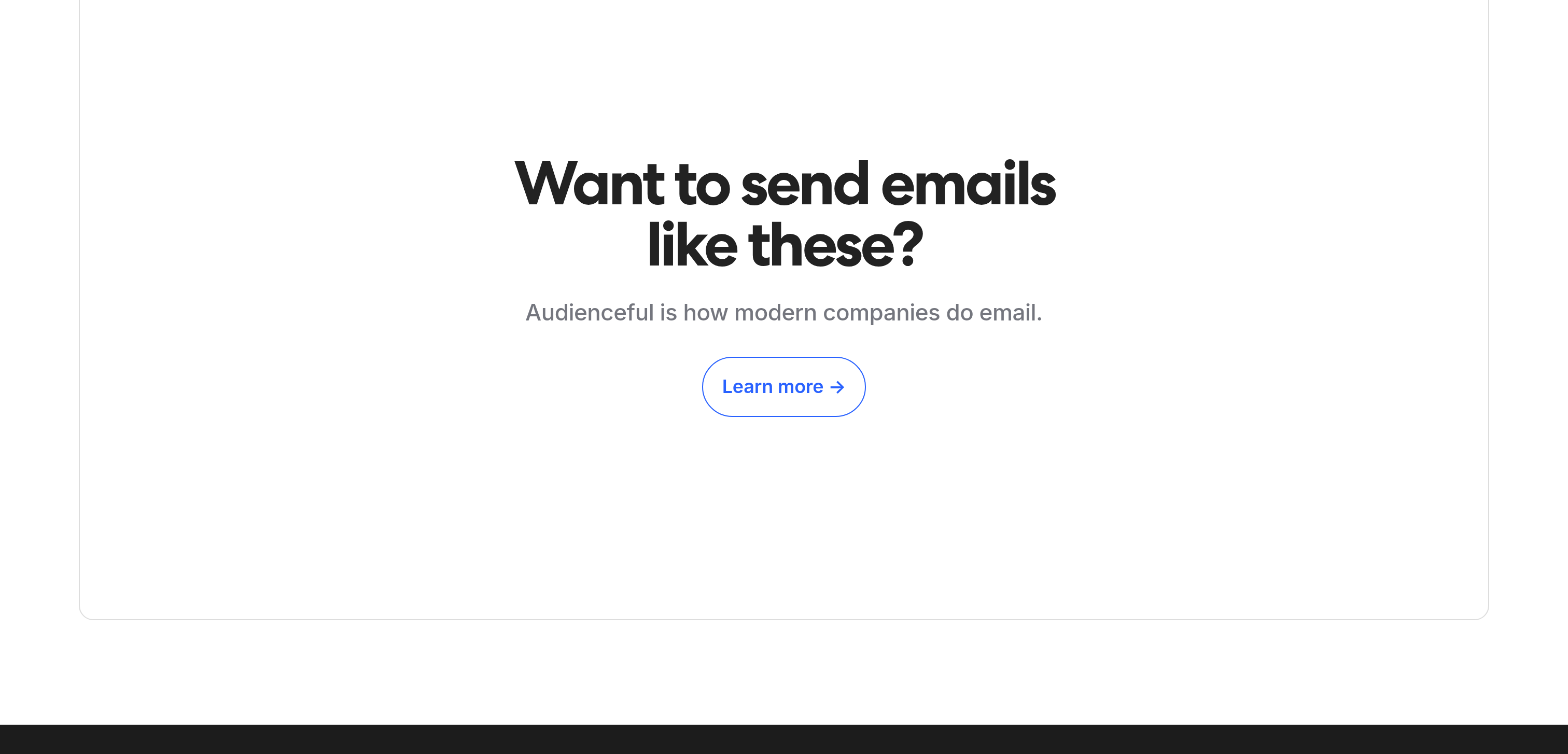 Audienceful Call to Action design