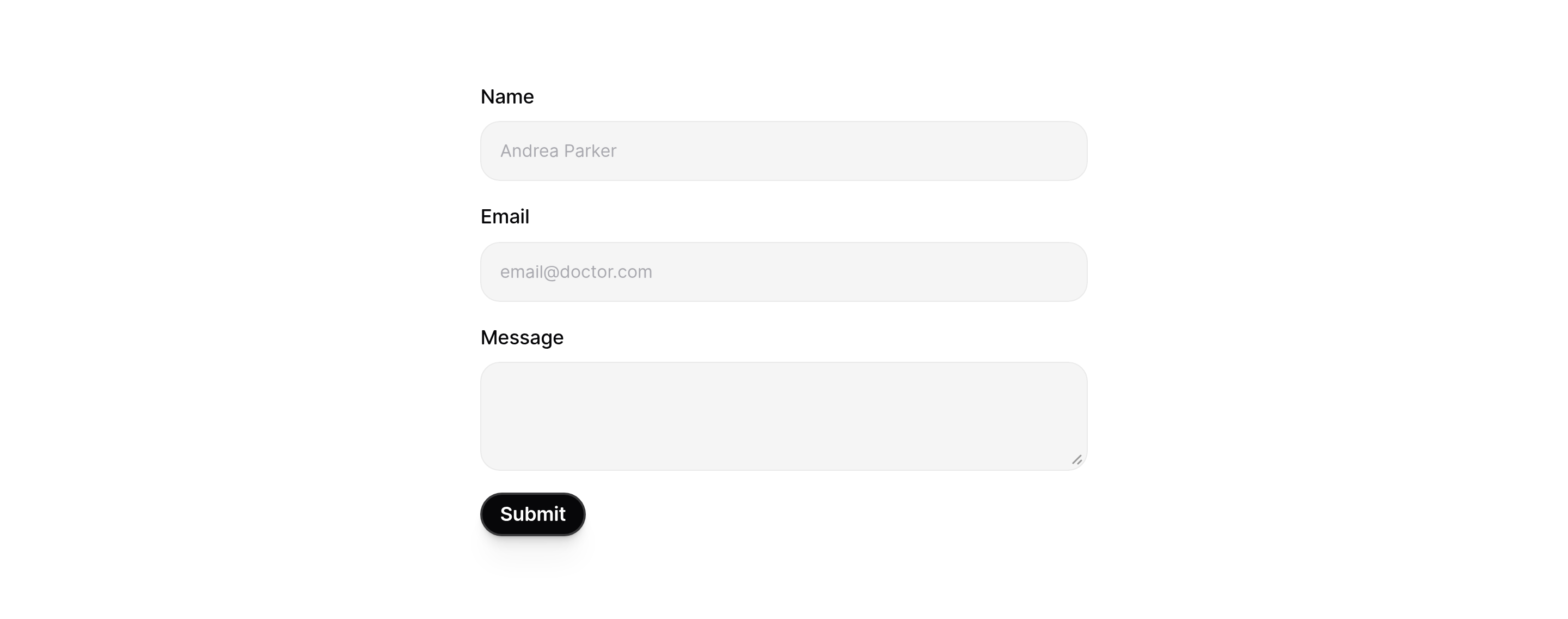 Letters Contact design