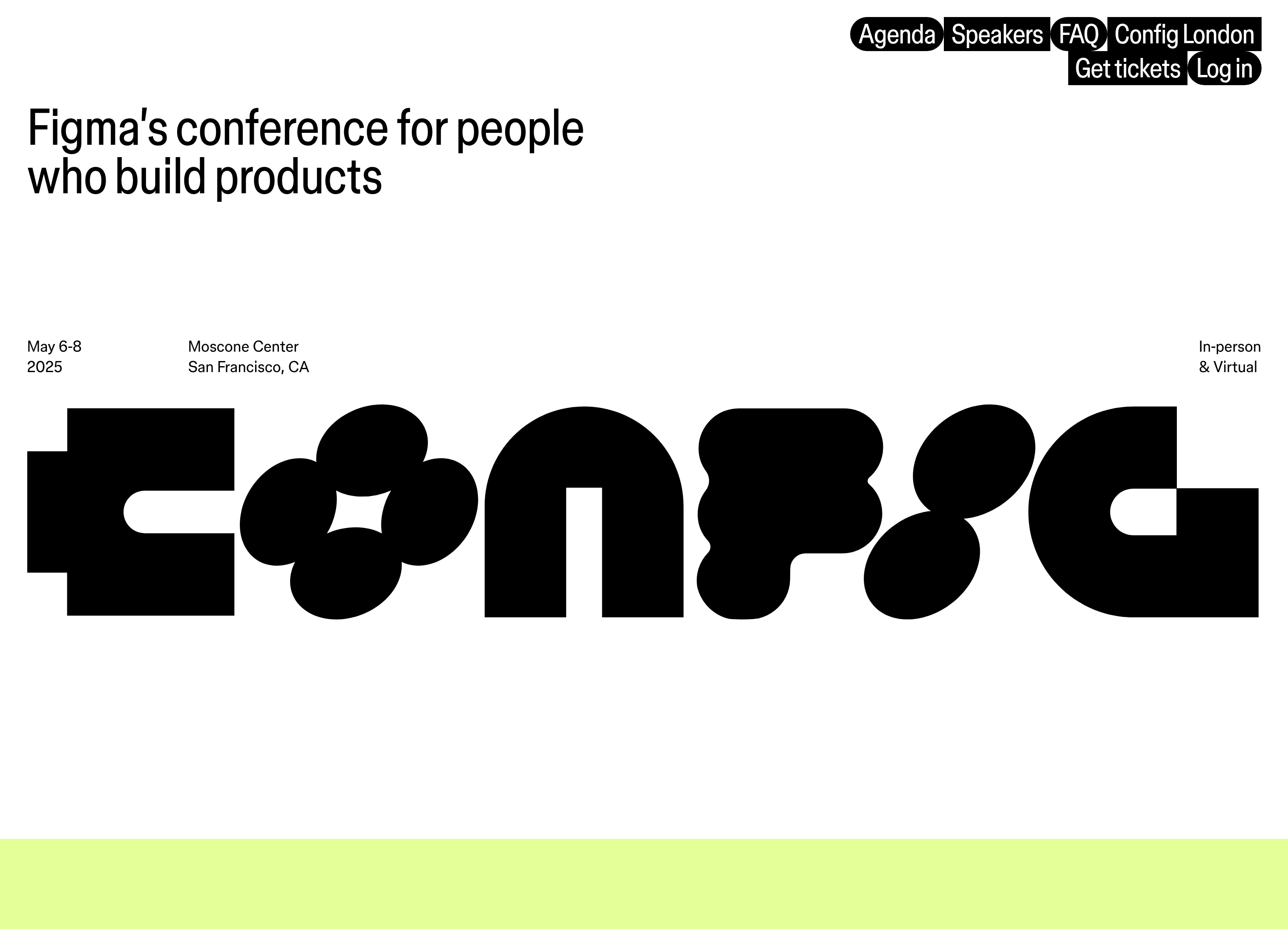 Figma Config 2025 Hero design