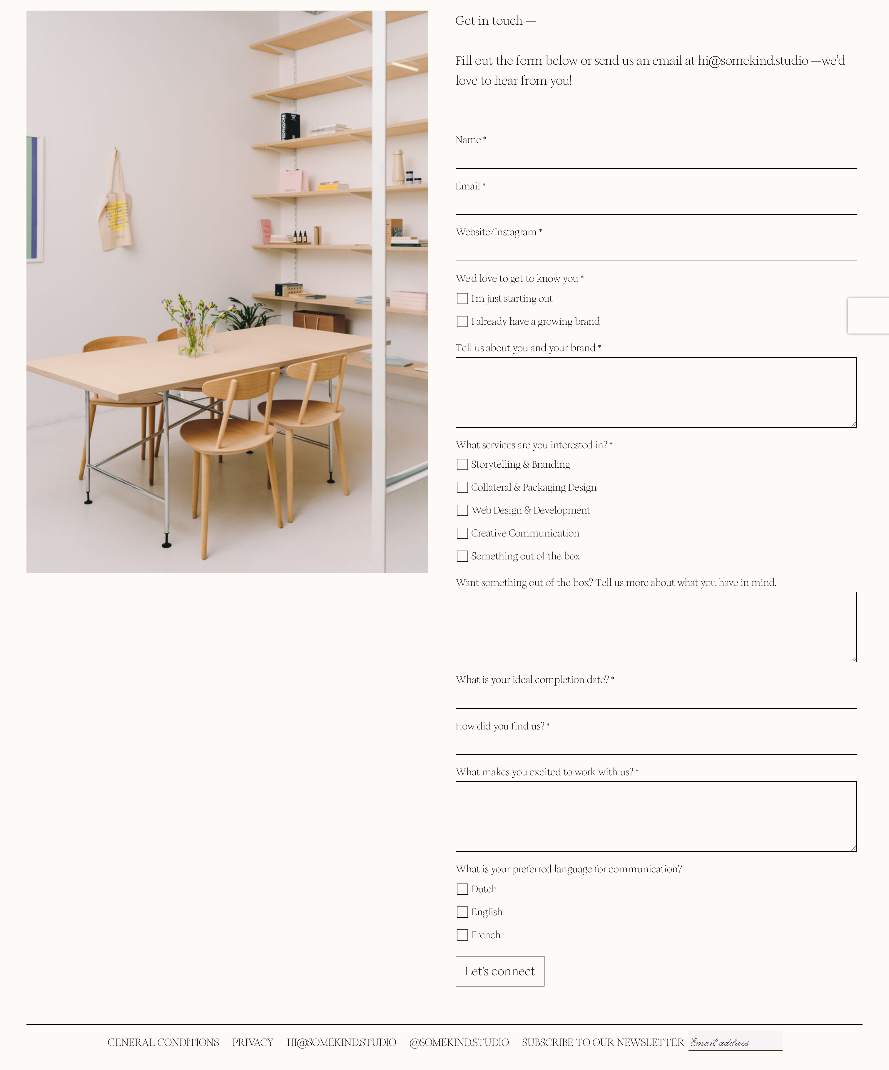 Somekind Contact design