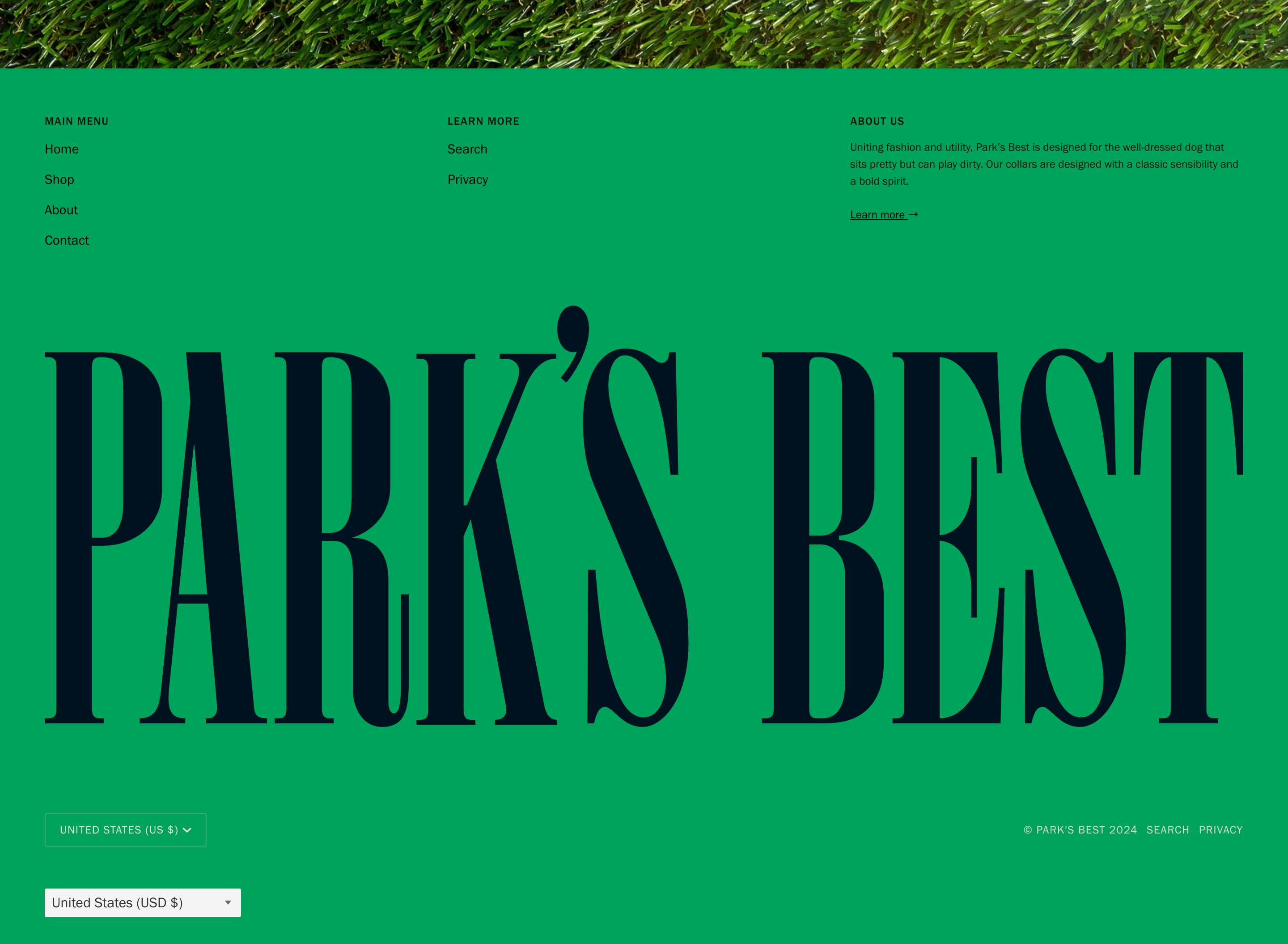 Park's Best Footer design