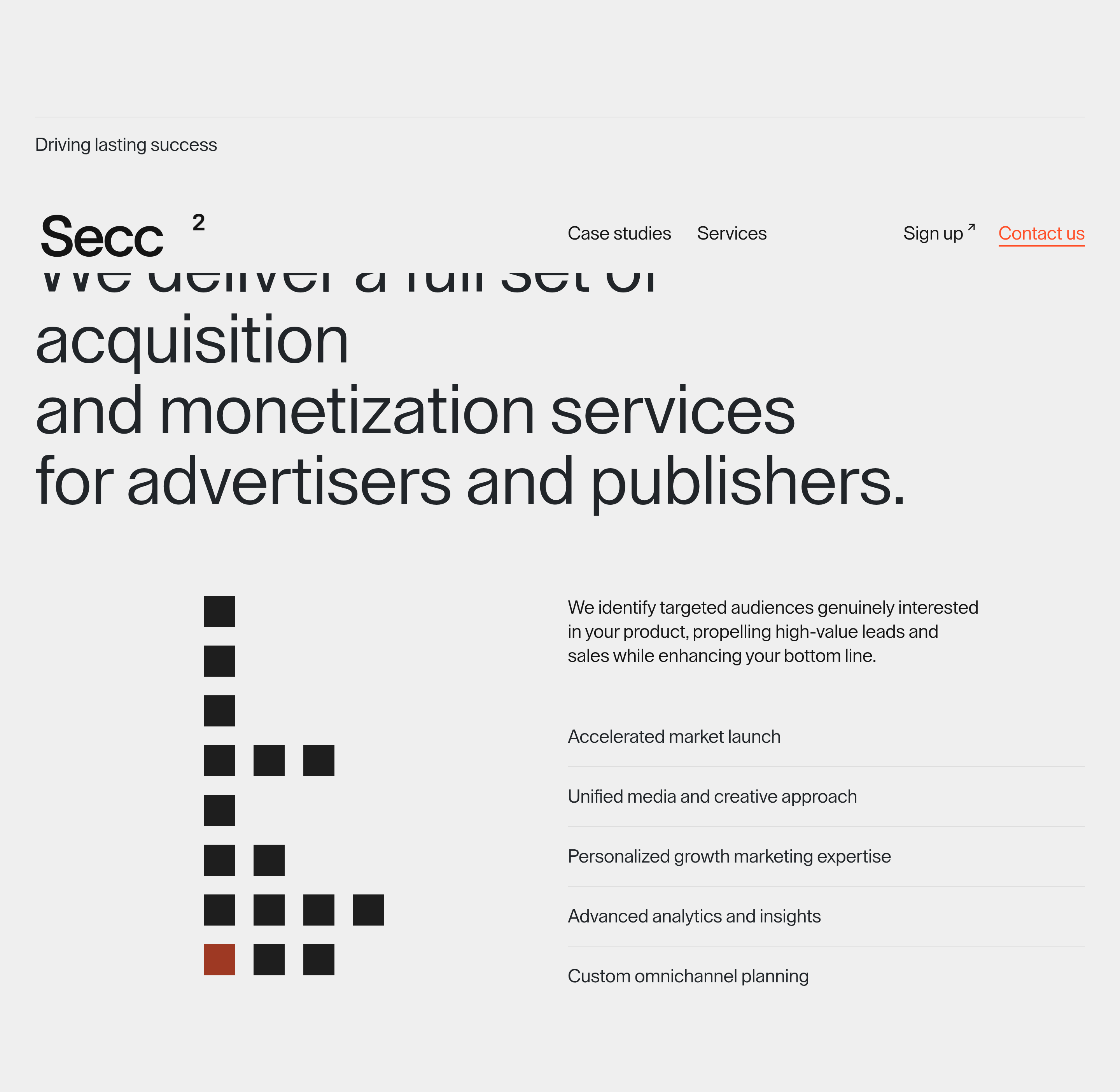 Benefits section preview