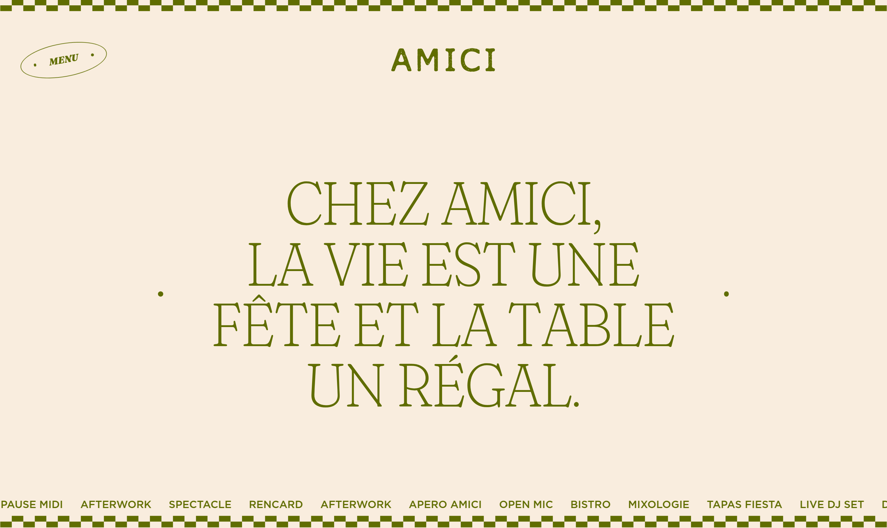 Amici Hero design