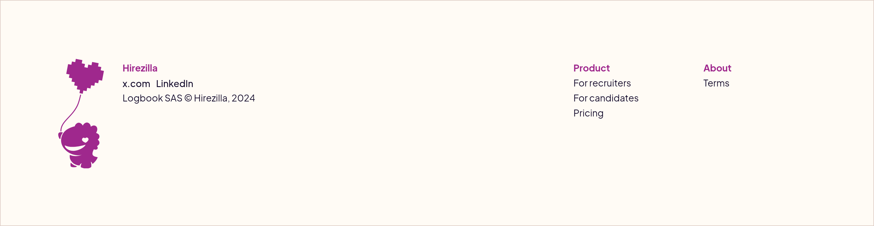 Hirezilla Footer design