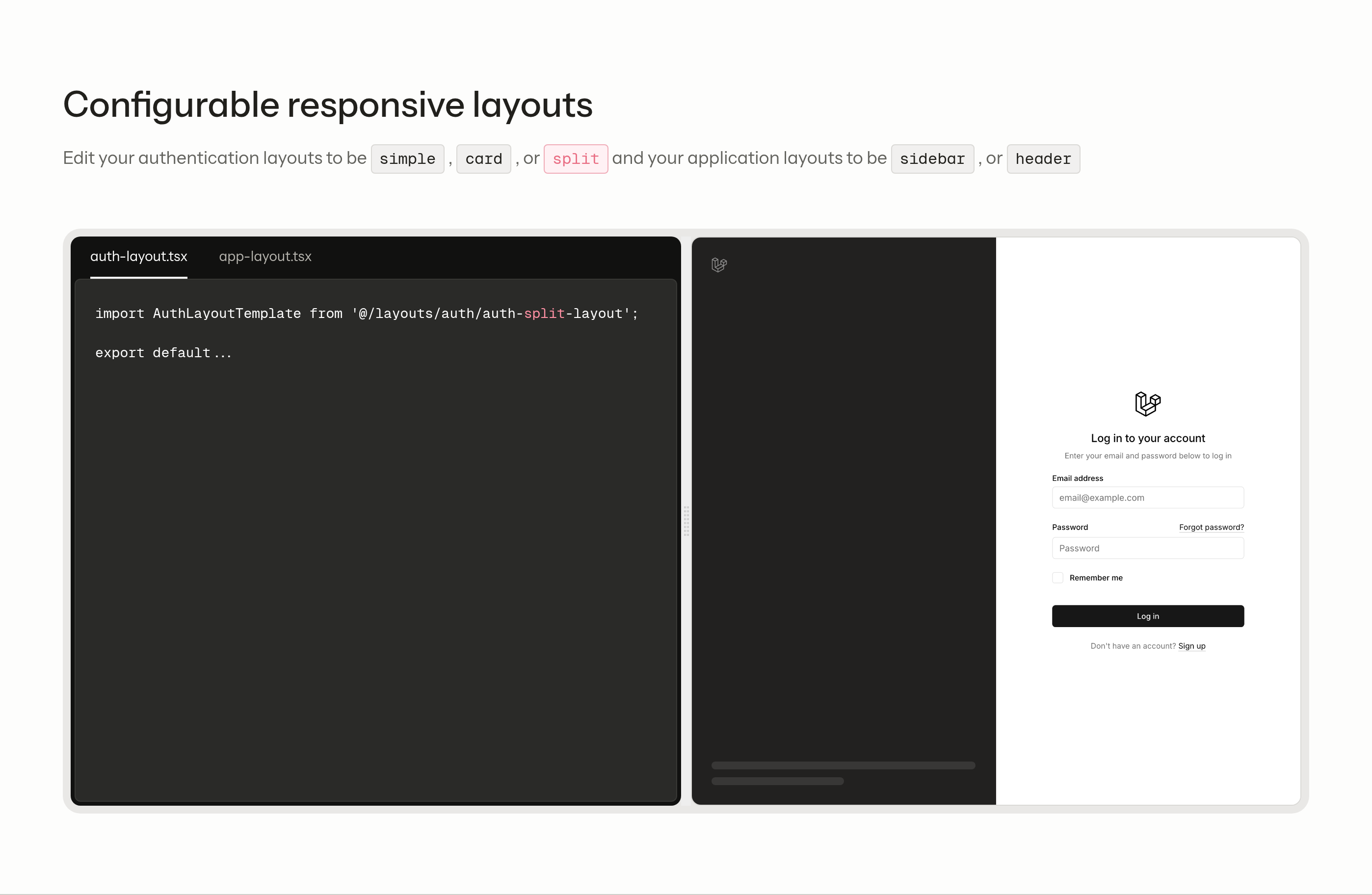 Laravel Feature design
