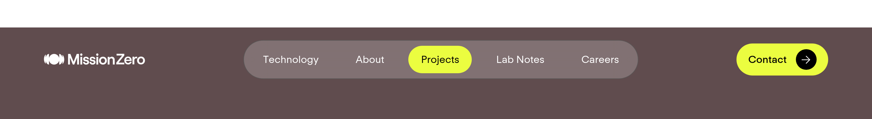 Mission Zero Technologies Header design